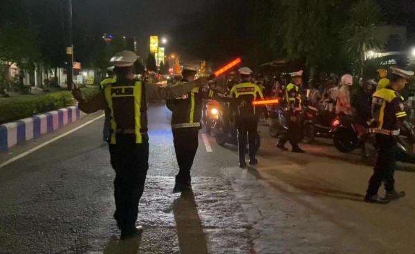 Ratusan Kendaraan Terjaring Razia Polres Ponorogo di Malam Ramadhan