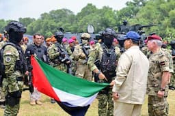 Momen Prabowo dan Raja Abdullah II Lihat Aksi Drone Tempur di Markas Pasukan Elite TNI