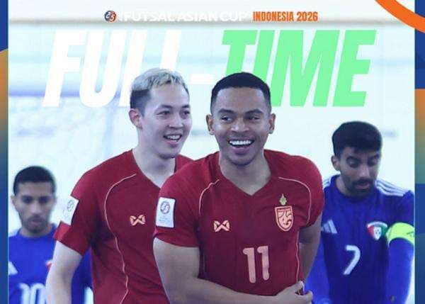 Bantai Kuwait 6-1, Timnas Futsal Thailand Lolos Perempatfinal Piala Asia Futsal 2026!