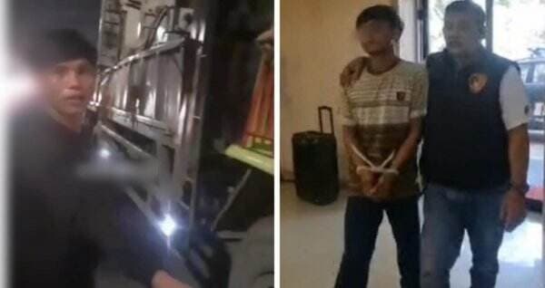 Bang Jago Pemalak Sopir Truk di Kalideres Ciut saat Ditangkap Polisi, Nih Tampangnya!