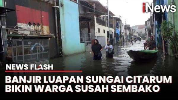 Air Sungai Cipeso Meluap, Ratusan Rumah di Kompleks GBI Bandung Terendam Banjir