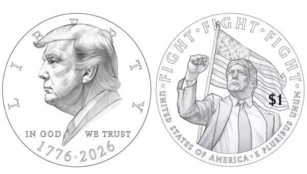 Khusus Peringati HUT ke-250 AS, Uang Koin USD1 Kemungkinan Bergambar Trump