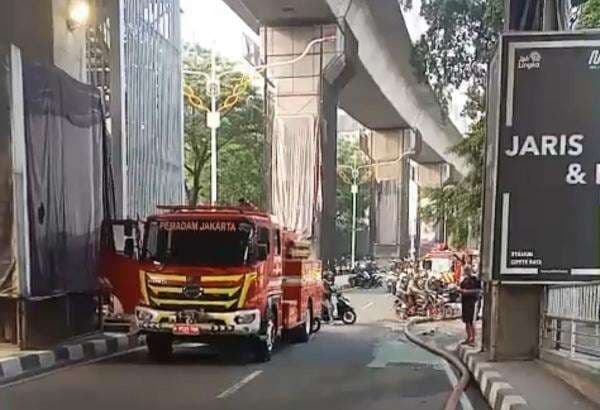 Imbas Kebakaran Foodcourt, Jalan Kolong MRT Cipete Masih Ditutup