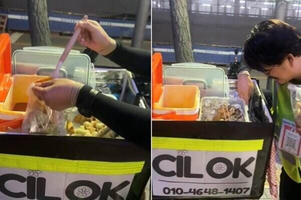 Viral Jalan-Jalan di Korea Selatan Pria Ini Malah Ketemu Pedagang Cilok Keliling