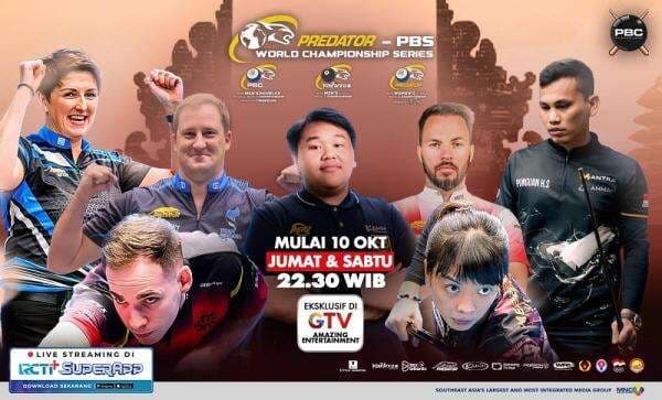 Turnamen Biliar Dunia Terbesar Digelar di Bali! Saksikan PBS World Championship Series Live GTV Turnamen Biliar Dunia Terbesar Digelar di Bali! Saksikan PBS World Championship Series Live GTV
