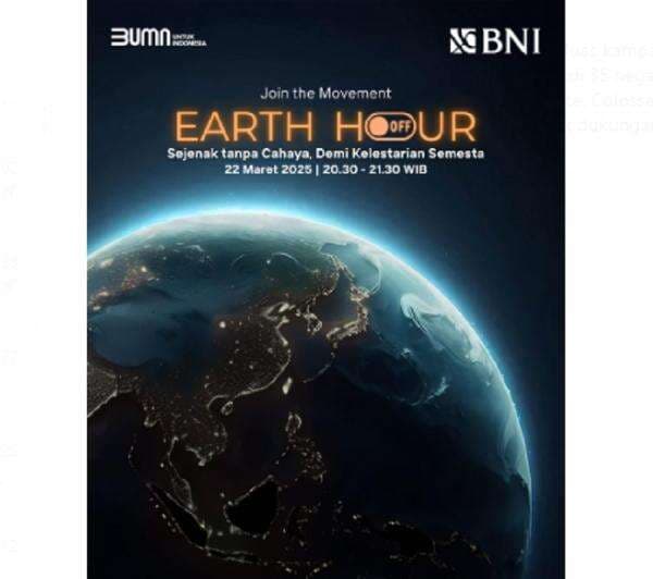 Earth Hour 2025, BNI Padamkan Listrik Selama 1 Jam
