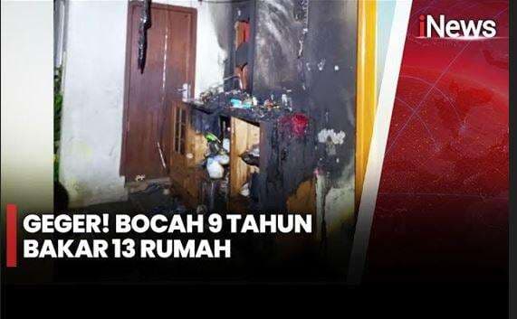 Bocah 9 Tahun Bakar 13 Rumah Warga di Sukabumi karena Terinspirasi Game Online