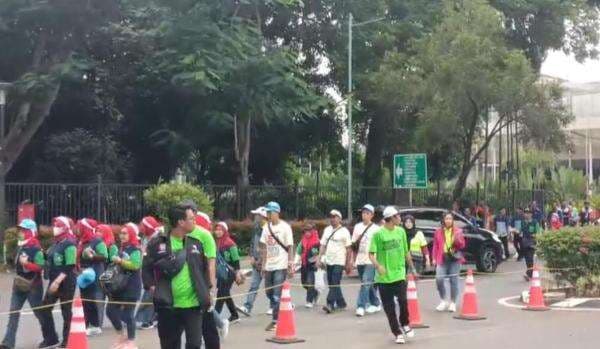 HUT KSPSI Bubar, Lalin di Kawasan GBK Terpantau Lancar
