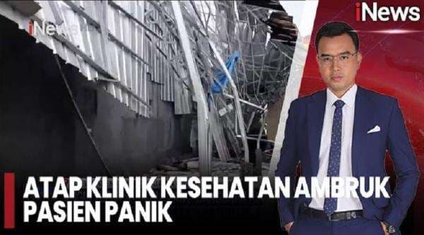 Atap Klinik di Cirebon Ambruk Akibat Hujan Deras dan Angin Kencang, 9 Pasien Terluka