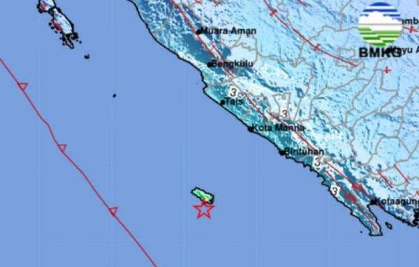 Gempa M5,9 Guncang Enggano Bengkulu Pagi Ini