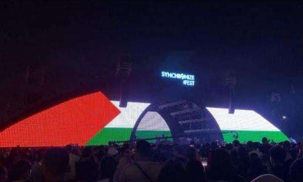 Hindia Gaungkan Kemerdekaan Palestina di Synchronize Fest 2025