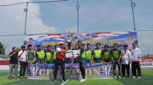 Meriahkan HUT Bhayangkara Ke 79, Polres Pemalang Gelar Turnamen Mini Soccer