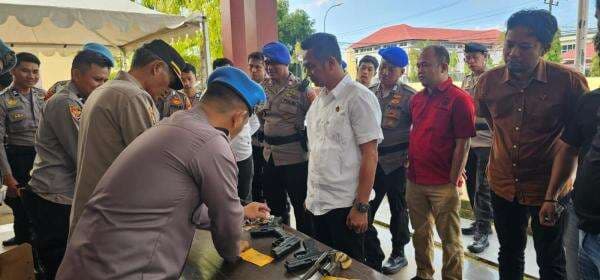 Cegah Penyalahgunaan, Polres Sinjai Perketat Penggunaan Senjata Api Anggota