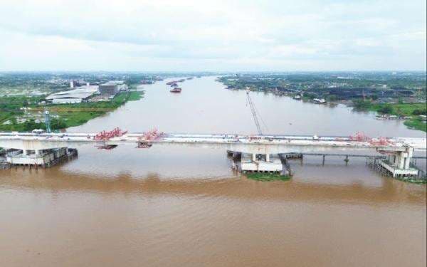 WSBP Suplai Beton Readymix untuk Struktur Jembatan Musi V