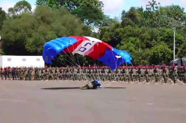 Penerjun Payung Mendarat Tak Mulus saat HUT Marinir, Kadispenal: Tidak Luka Serius