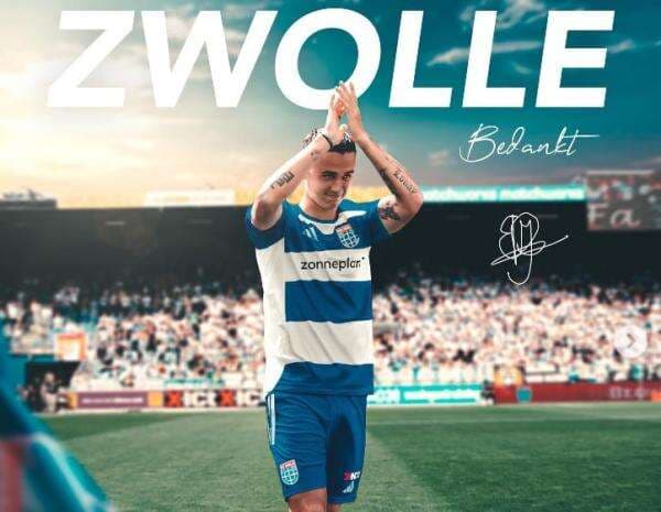 Eliano Reiijnders Sampaikan Salam Perpisahan untuk PEC Zwolle, Buka Lembaran Baru di Persib