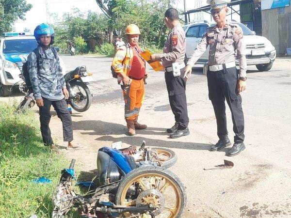 Dua Motor Adu Banteng di Pangkep, Tiga Orang Terluka Serius