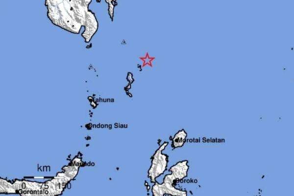 Gempa Terkini Magnitudo 5,0 Guncang Talaud, Tak Berpotensi Tsunami