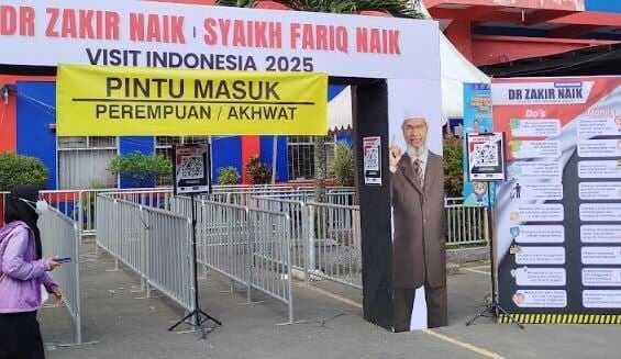 Ceramah Zakir Naik di Malang Dijaga Ketat Polisi, Peserta Wajib Scan Barcode