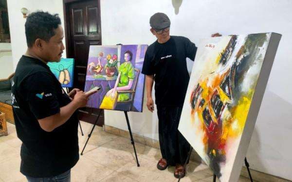Melihat Lukisan Indah Karya Makassar Art Initiative Movement di Pameran Bertema Kurru’ Sumanga’