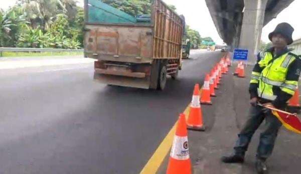 Pintu Masuk Contraflow Arah Cikampek Dipindahkan ke KM 47