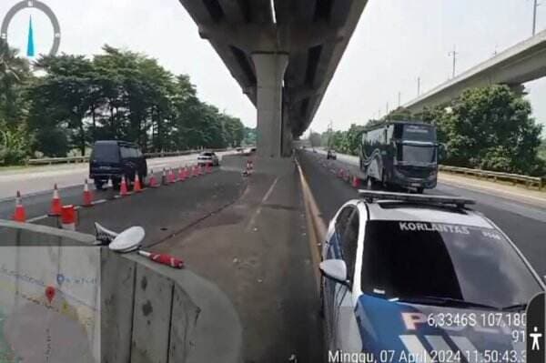 Contraflow Mudik 2024 di KM 36 hingga 46 Tol Jakarta-Cikampek Resmi Ditutup