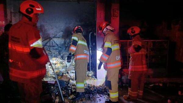 Ruko di Pasar Desa Wotan Sumberejo Bojonegoro Terbakar, Ini Penyebabnya