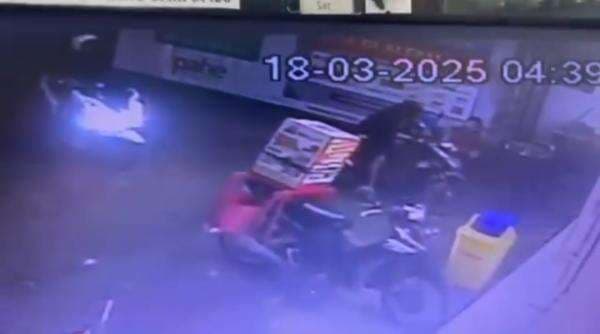 Viral Maling Motor di Minimarket Balen Bojonegoro, Terekam CCTV