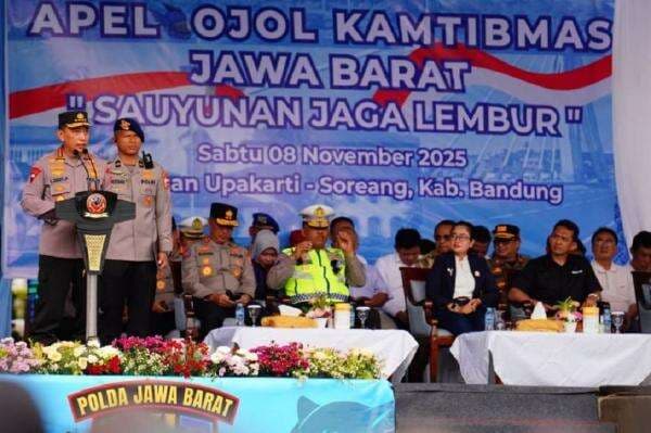 Kapolri Listyo Sigit Pimpin Apel Ojol di Jabar: 5.000 Driver Deklarasi Jaga Kamtibmas