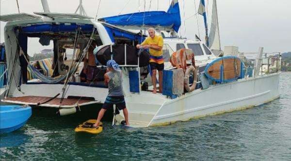 Yacht Asing Singgah di Pangandaran, Petugas Gabungan Lakukan Pemeriksaan Ketat