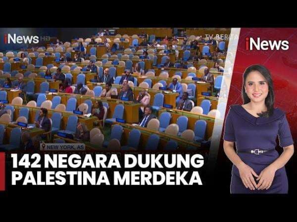 Majelis Umum PBB Setujui New York Declaration, 142 Negara Dukung Solusi Dua Negara untuk Israel-Palestina