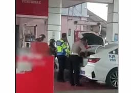 Viral Oknum Polisi Beli Bensin di SPBU Surabaya Pakai Drum, Ini Faktanya