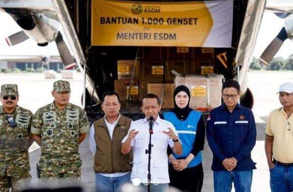 Pemerintah Kirim 1.000 Genset untuk Percepat Pemulihan Listrik di Sumatera