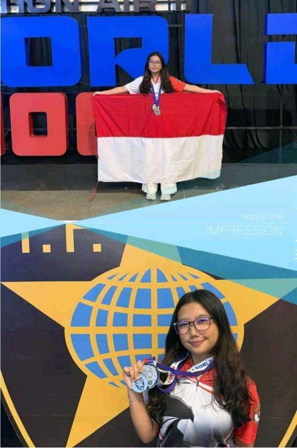 Roselena Gwen Saputra Harumkan Indonesia, Raih Juara Dunia di Kejuaraan Tembak Filipina