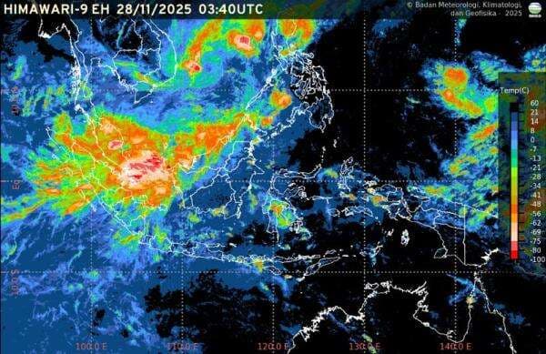 BMKG Sebut Siklon Tropis Senyar di RI Mulai Melemah, Bergerak ke Malaysia