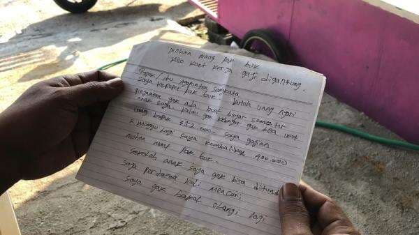 Maling di Mojokerto Kirim Surat Permintaan Maaf, Janji Kembalikan Uang Curian Setelah Gajian
