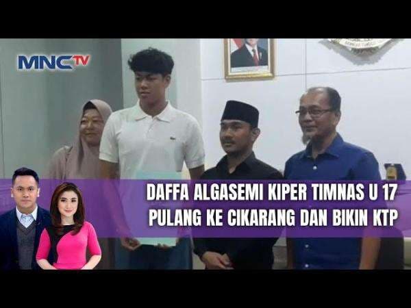 Kiper Timnas U-17, Daffa Al Gasemi Pulang ke Bekasi untuk Urus KTP