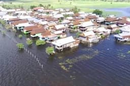 Danau Sidenreng Meluap, Ratusan Rumah di Sidrap Terendam Banjir