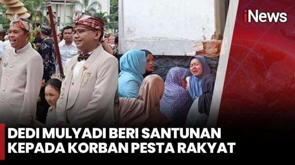 Dedi Mulyadi Beri Santunan Rp150 Juta untuk Korban Tewas Pesta Rakyat 