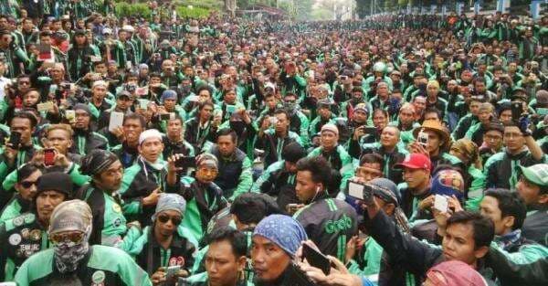 Driver Ojol bakal Demo Besar-besaran Akhir Bulan Ini, Tuntut Grab soal Hal Ini