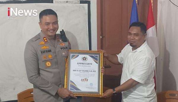 PWI Gowa Apresiasi Penghargaan Kepada AKBP Muh Aldy Sulaiman Atas Keterbukaan Informasi Publik