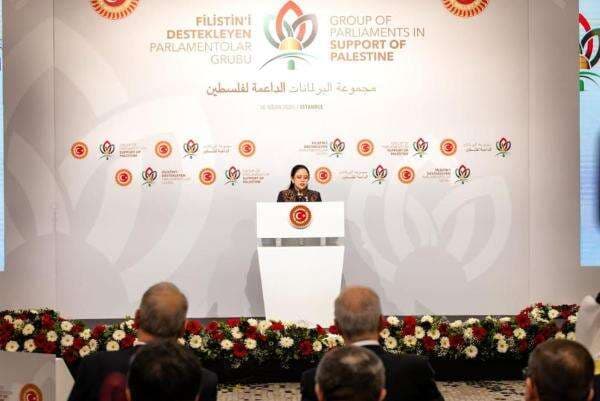 Bicara di Forum Parlemen Dunia, Puan Tolak Relokasi Warga Palestina