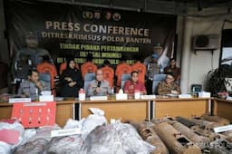 Instruksi Presiden, Polda Banten Bongkar 10 Tambang Ilegal Tangkap 8 Tersangka