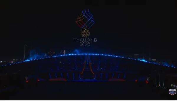 Ribuan Drone Memukau Langit Bangkok di Upacara Pembukaan SEA Games 2025