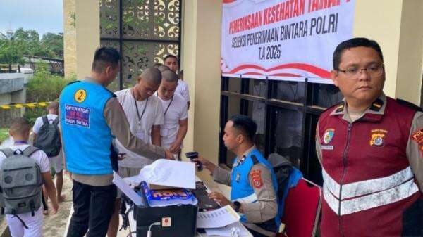 Rikkes Tahap I Seleksi Bintara Polri Panda Polda Sultra Diikuti 150 Casis di Hari Pertama