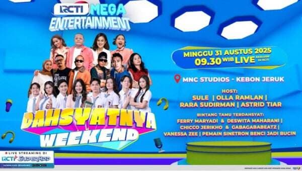 Semakin Seru Bersama Chicco Jerikho dan Gabagababeatz Hingga Vanessa Zee di Dahsyatnya Weekend Minggu Ini