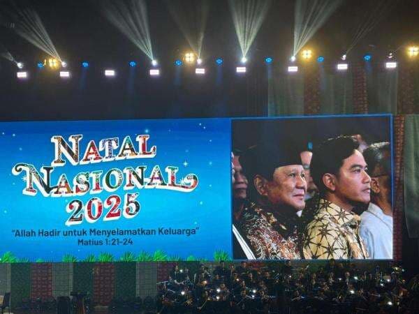 Prabowo-Gibran Hadiri Perayaan Natal Nasional 2025 di Tennis Indoor Senayan