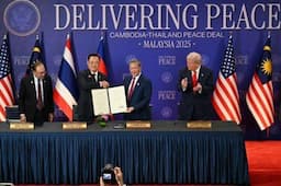 Trump Janji Hentikan Perang Thailand-Kamboja, Ancam Pakai Tarif Lagi?