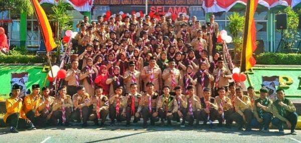 Kolaborasi dan Kebersamaan Warnai Peringatan Hari Pramuka di MAN 1 Padang Panjang