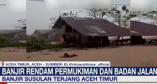 Banjir Susulan Terjang 5 Kecamatan di Aceh Timur, Warga Panik Kembali Mengungsi